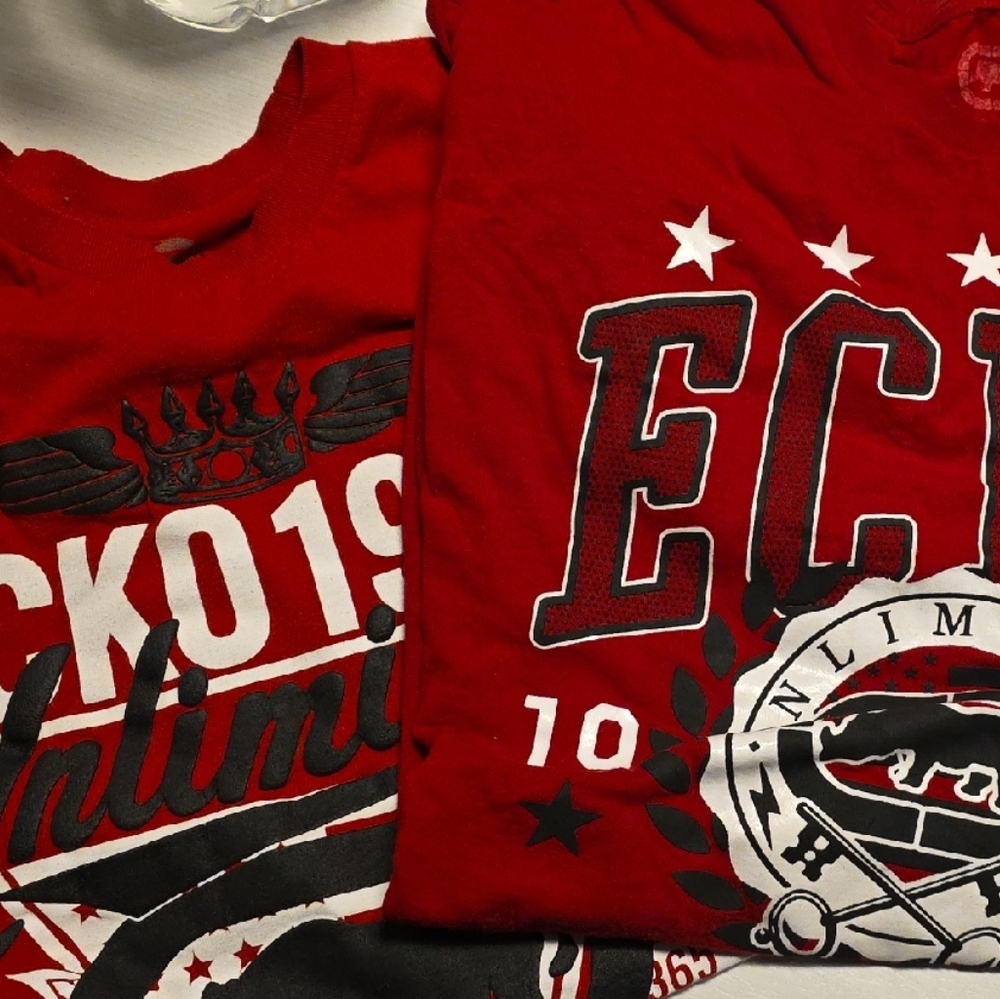 Ecko Unlimited Red Graphic Short Sleeve Tee